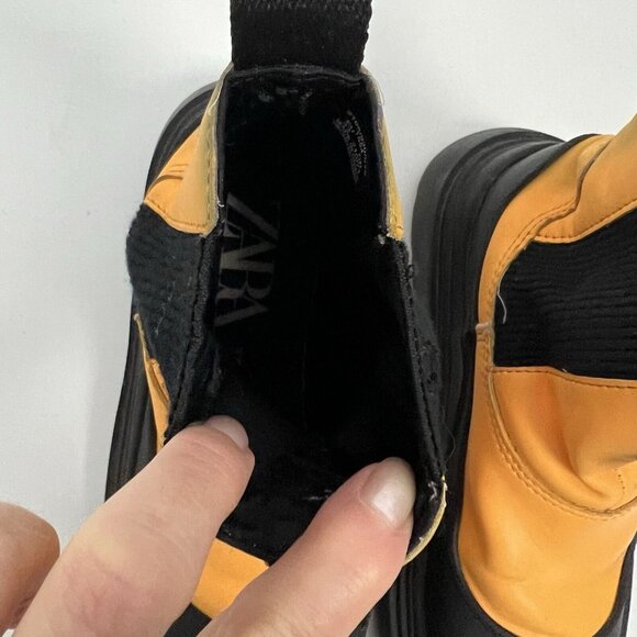 zara kids Rubber Toe Cap Ankle boots Size 33 US Sz 2 - Picture 4 of 11